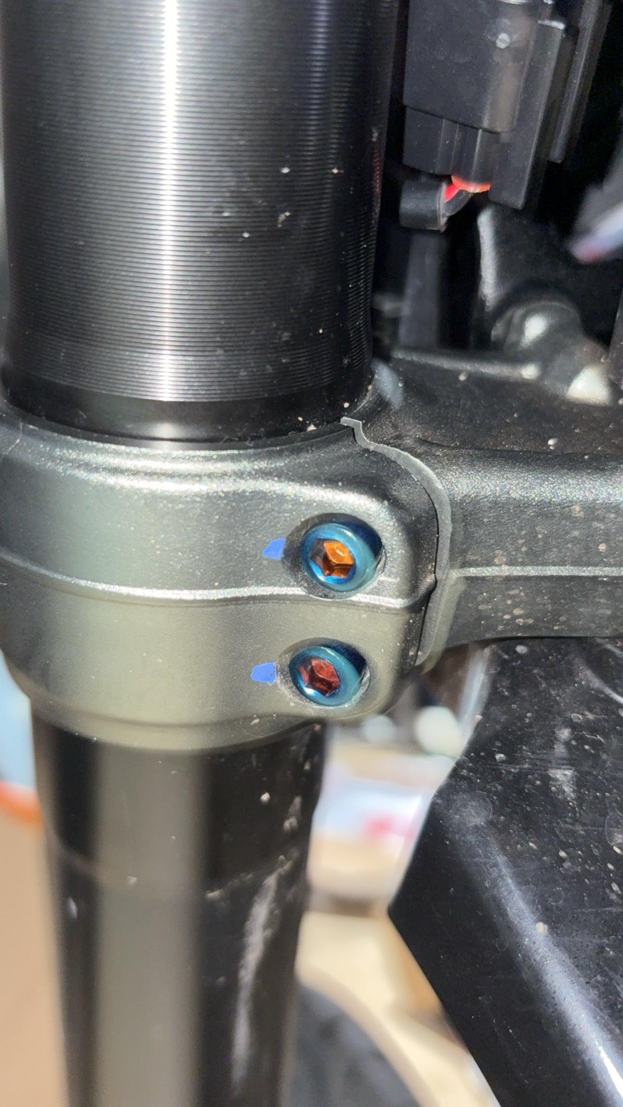 SURRON ULTRA BEE TRIPLE TREE BOLT CLAMPS TITANIUM