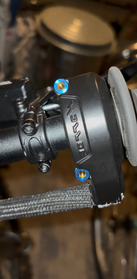 surron lbx/ultra bee throttle titanium (2pc)